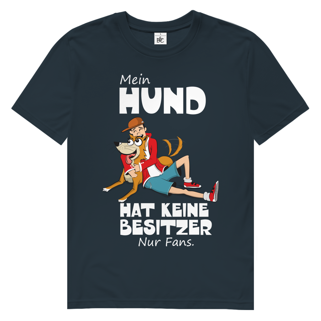 Herren Premium Bio T-Shirt Mein Hund hat keine Besitzer. Nur Fans