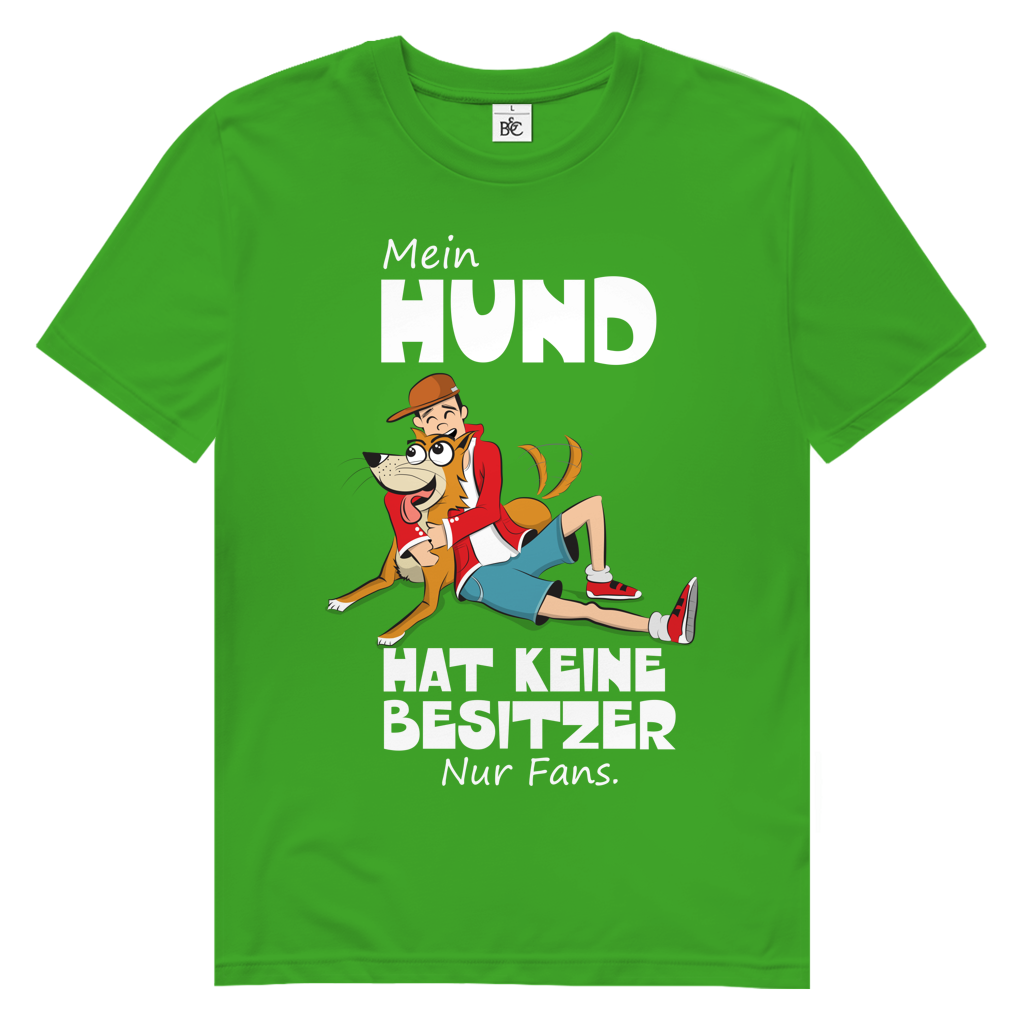 Herren Premium Bio T-Shirt Mein Hund hat keine Besitzer. Nur Fans