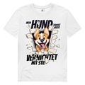Herren Premium Bio T-Shirt Mein Hund frisst nicht – er vernichtet mit Stil