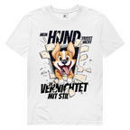 Herren Premium Bio T-Shirt Mein Hund frisst nicht – er vernichtet mit Stil