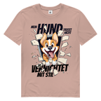 Herren Premium Bio T-Shirt Mein Hund frisst nicht – er vernichtet mit Stil