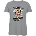 Damen Premium Bio T-Shirt Mein Hund frisst nicht – er vernichtet mit Stil