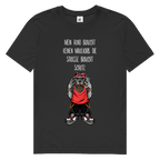Herren Premium Bio T-Shirt Mein Hund braucht keinen Maulkorb Die Strae braucht Schutz