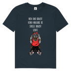Herren Premium Bio T-Shirt Mein Hund braucht keinen Maulkorb Die Strae braucht Schutz