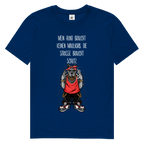 Herren Premium Bio T-Shirt Mein Hund braucht keinen Maulkorb Die Strae braucht Schutz