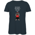 Damen Premium Bio T-Shirt Mein Hund braucht keinen Maulkorb Die Strae braucht Schutz