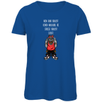 Damen Premium Bio T-Shirt Mein Hund braucht keinen Maulkorb Die Strae braucht Schutz