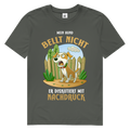 Herren Premium Bio T-Shirt Mein Hund bellt nicht. Er diskutiert mit Nachdruck