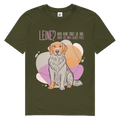 Herren Premium Bio T-Shirt Leine Mein Hund trägt sie nur, damit ich mich sicher fühle