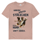 Herren Premium Bio T-Shirt Andere werfen Stöckchen. Mein Hund wirft zurück