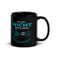 Ich bin nicht kompliziert. Ich bin mehrdimensional Black Glossy Mug with humorous design.