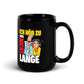 Ich hör zu. Aber nicht lange Black Glossy Mug with humorous design for office and casual use.